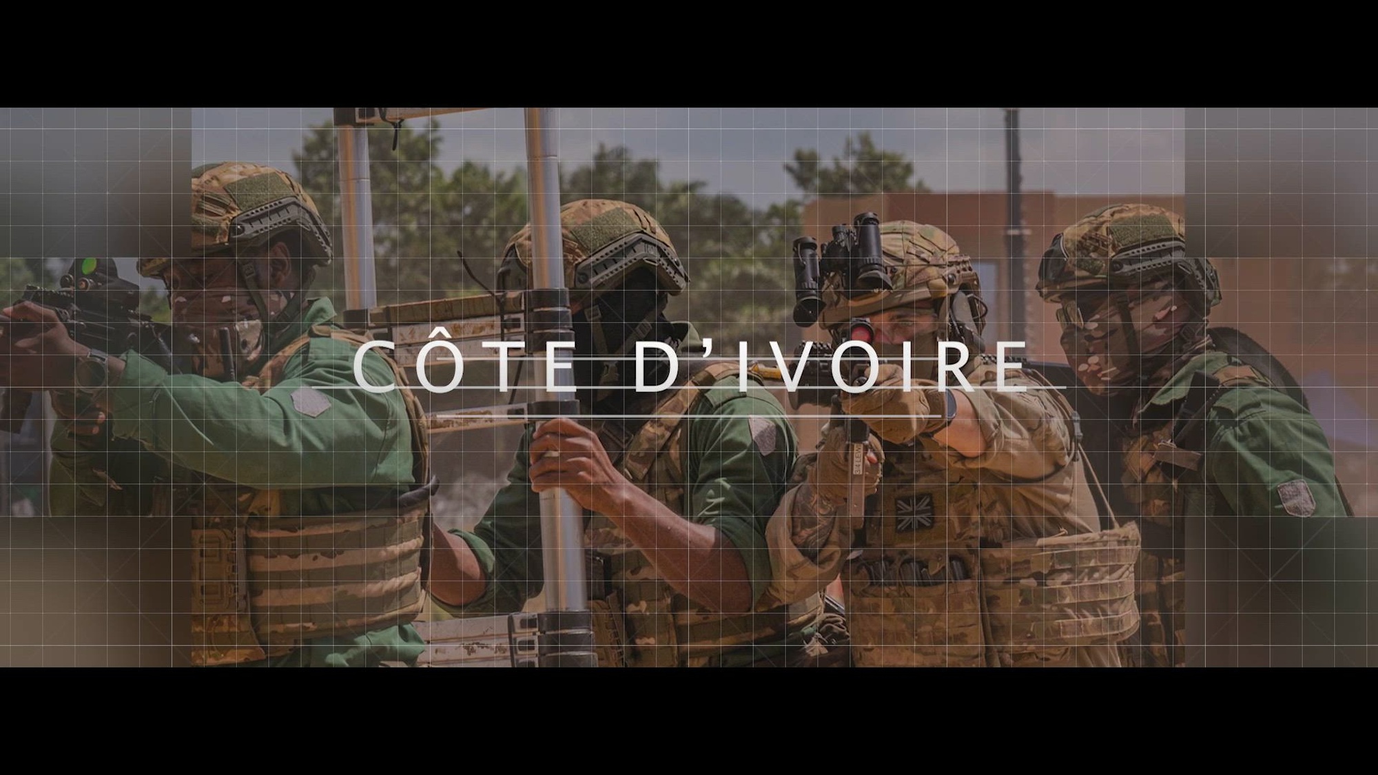 Participants conduct the training objectives of Flintlock 2025 in Jacqueville, Côte d’Ivoire, May 14, 2025. Flintlock 2025 brought together over 30 Nations to focus on improving strategic planning and information sharing across special operations and law enforcement units. (U.S. Air Force video by Staff Sergeant Zachary Wright)