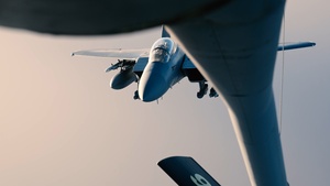 F-15E In-Air Refueling at Night