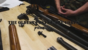 Marine Disassembles M1 Garand, Weapons Maintenance at Marine Barracks Washington