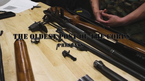 Marine Disassembles M1 Garand, Weapons Maintenance at Marine Barracks Washington