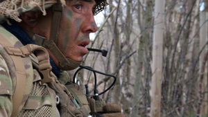 British Paratroopers Conduct Force on Force Training