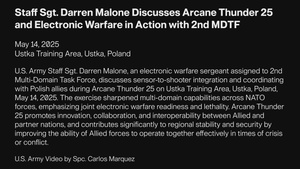 Staff Sgt. Darren Malone Discusses Arcane Thunder 25 and Electronic Warfare in Action with 2nd MDTF