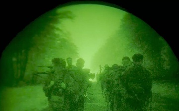 2025 Annual Marine Corps Rifle Squad Competition: Night Movement (B-Roll)