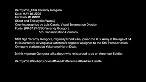 #Army250 Soldier Spotlight_SSG Yerandy Gongora, 5th Transportation Company