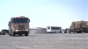 386th CES Conducts Fire Response Drill