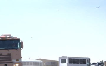 386th CES Conducts Fire Response Drill