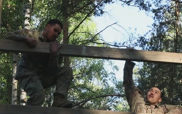 U.S. Soldiers discuss their time competing in the V Corps Best Squad Competition