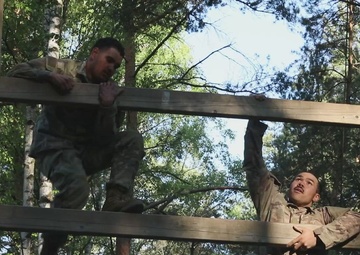 U.S. Soldiers discuss their time competing in the V Corps Best Squad Competition