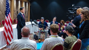 Secretary Rubio meets with the press in Antalya, Türkiye