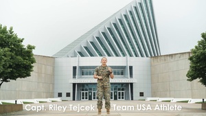 U.S. Marine Corps Capt. Riley Tejcek Shout Out For Marine Corps Marathon
