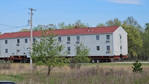 Contractors move fifth World War II-era barracks at Fort McCoy; last of moves for 2025, Part 1