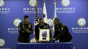 WHINSEC Inducts its new Hall of Fame member.