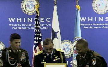 WHINSEC Inducts its new Hall of Fame member.