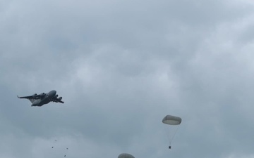 B-Roll: 173rd Airborne Brigade Executes Heavy Equipment Drop During Swift Response 2025 in Lithuania