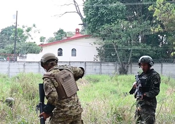 U.S. Army and partner nation soldiers from Guatemala, El Salvador and Honduras practice OPFOR response