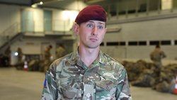 Lt. Ed Wilson of 2nd Battalion, Parachute Regiment, of the British Army Discusses Swift Response 25