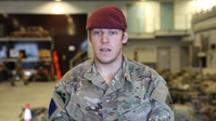 LCpl. James Count of 2nd Battalion, Parachute Regiment, of the British Army Discusses Swift Response 25 (4K Video)
