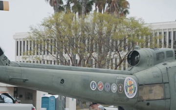 U.S. Army Lt. Gen. Jonathan Braga speaks on Torrance Armed Forces Day Parade