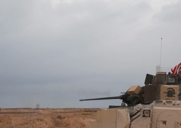 Coalition Forces Test-Fire M240 Machine Guns with Bradley Fighting Vehicles (2K, 60FPS)