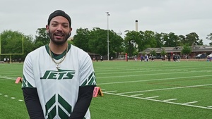 US, UK, France Flag Football Tournament 2025 - Airman 1st Class Eric Wiley Interview