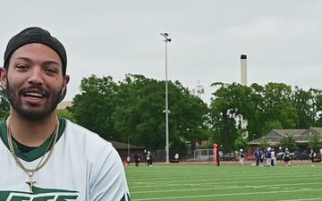 US, UK, France Flag Football Tournament 2025 - Airman 1st Class Eric Wiley Interview