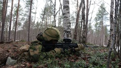 B-ROLL: Norwegian Infantry Conduct Force on Force Training (Part 6) - Rally to Tactical Command Post (4K Video)
