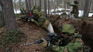 B-ROLL: Norwegian Infantry Conduct Force on Force Training (Part 6) - Rally to Tactical Command Post (4K Video)