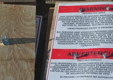 Engineers place New Mexico National Defense Area signs