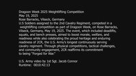 Dragoon Week 2025 Weightlifting Competition