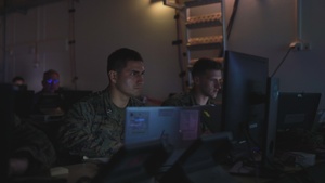 U.S. Marines with MACG-28 Command Ground-based Air Defense Fires