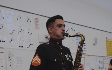 LAFW 25: 3rd MAW Band Visits Hawthorne High School