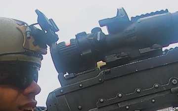 MASS-2 Marines train with M240B machine guns during live fire range
