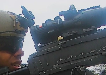 MASS-2 Marines train with M240B machine guns during live fire range