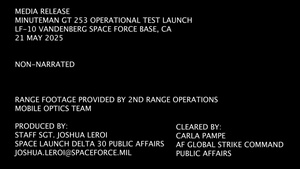MMIII GT-253 Launches from Vandenberg