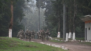 Arkansas National Guard Soldiers and partner nation military transit to Delta Fuego on CH-47's from 1-228 Aviation Regiment