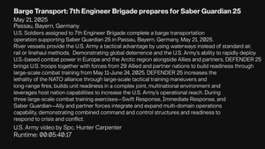 Barge Transport: 7th Engineer Brigade prepares for Saber Guardian 25
