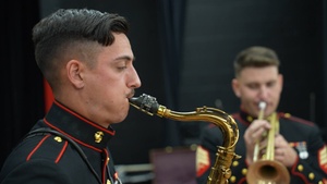 LAFW 25: 3rd MAW Band Visits Savanna High School