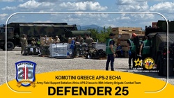 AFSBn-Africa issues nearly 800 pieces of APS-2 gear to Vermont National Guard Soldiers deployed to Greece for DEFENDER 25