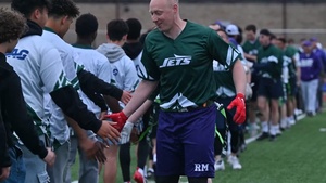 U.S., British, French armed forces strengthen ties during flag football
