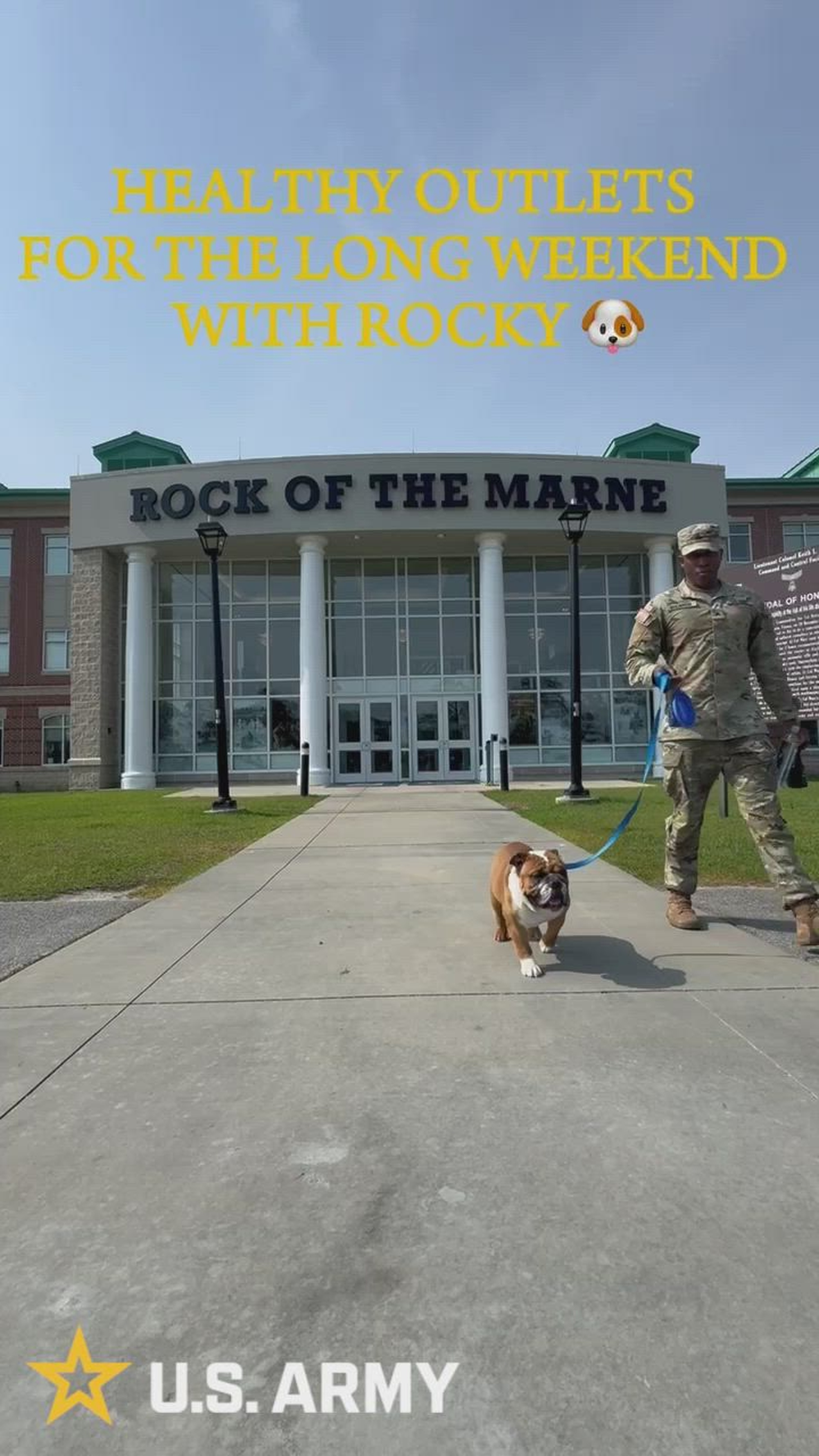 Healthy outlets for the weekend with Rocky the Bulldog