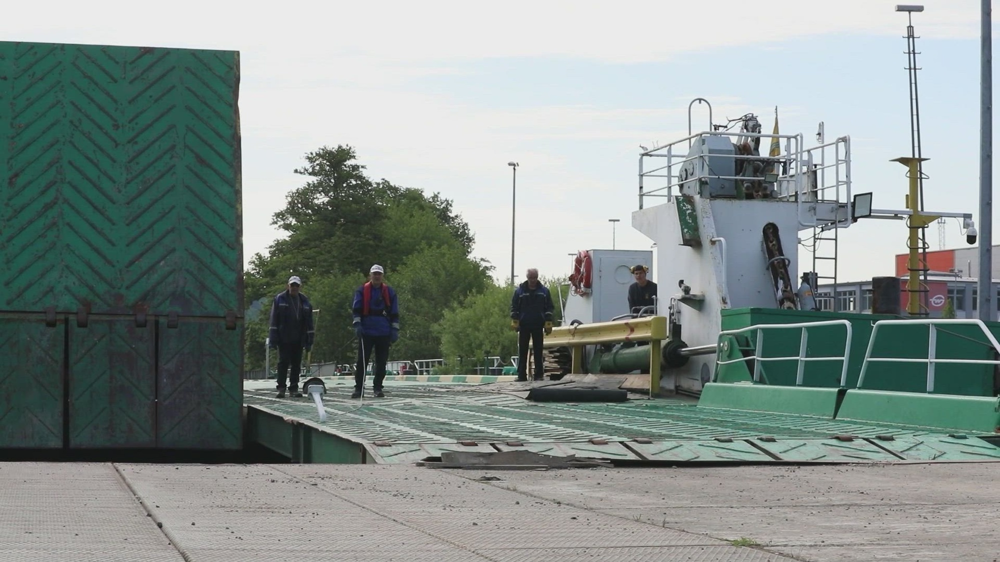 U.S. Soldiers assigned to 7th Engineer Brigade and 260th Movement Control Team discuss a barge transportation operation supporting Saber Guardian 25 in Passau, Bayern, Germany, May 21, 2025. River vessels provide the U.S. Army a tactical advantage by using waterways instead of standard air, rail or linehaul methods. Demonstrating global deterrence and the U.S. Army’s ability to rapidly deploy U.S.-based combat power in Europe and the Arctic region alongside Allies and partners, DEFENDER 25 brings U.S. troops together with forces from 29 Allied and partner nations to build readiness through large-scale combat training from May 11-June 24, 2025. DEFENDER 25 increases the lethality of the NATO alliance through large-scale tactical training maneuvers and long-range fires, builds unit readiness in a complex joint, multinational environment and leverages host nation capabilities to increase the U.S. Army’s operational reach. During three large-scale combat training exercises—Swift Response, Immediate Response, and Saber Guardian—Ally and partner forces integrate and expand multi-domain operations capability, demonstrating combined command and control structures and readiness to respond to crisis and conflict. (U.S. Army video by Spc. Hunter Carpenter)