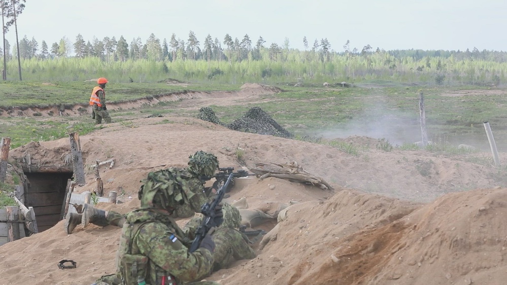 5-7 CAV and Estonian Soldiers Conduct Live-Fire Exercise (Hedgehog 25)