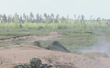 5-7 CAV and Estonian Soldiers Conduct Live-Fire Exercise (Hedgehog 25)