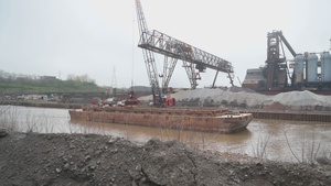 Cleveland Dredging in the Cuyahoga River