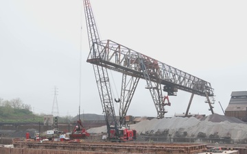 Cleveland Dredging in the Cuyahoga River