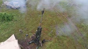 BROLL: 117th Field Artillery annual training at Camp Shelby (w/ drone footage)