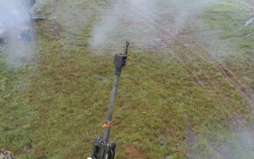 BROLL: 117th Field Artillery annual training at Camp Shelby (w/ drone footage)