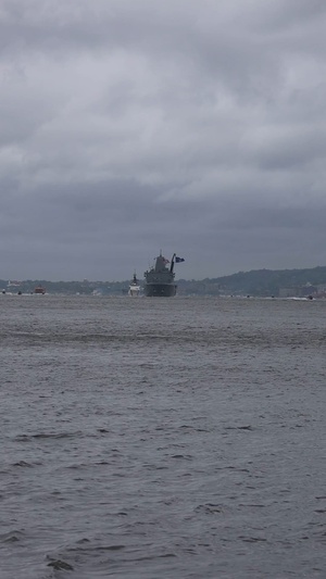 USS New York, USCGC Calhoun arrive at Fleet Week New York 2025