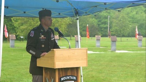 Maj. Gen. Scott Nauman Speaks During the 10th Mountain Division (LI) and Fort Drum Memorial Day Ceremony