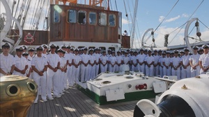 Navy 250th Birthday Call-Out - Chilean Tall Ship Esmeralda
